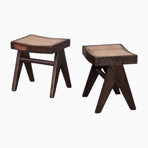 Mid-Century PJ-SI-34-A Stools by Pierre Jeanneret, Set of 2-JRP-1193394