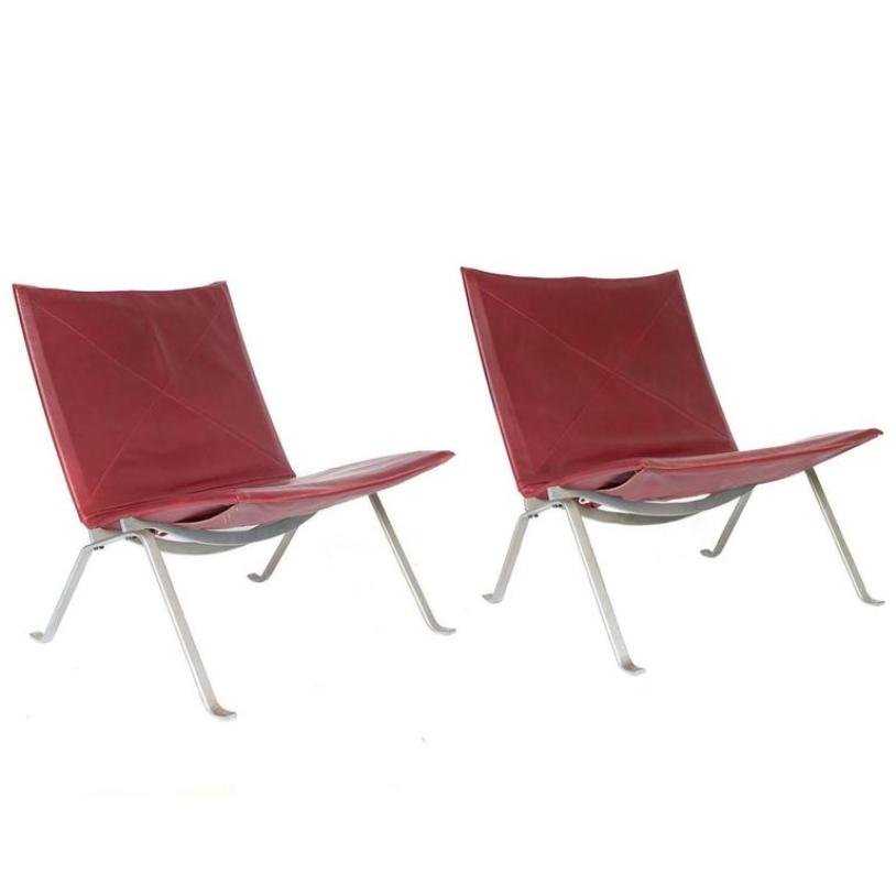 Mid-Century PK22 Lounge Chair by Poul Kjaerholm for E. Kold Christensen