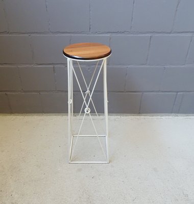 Mid-Century Plant Stand in Iron and Wood-POM-1062418