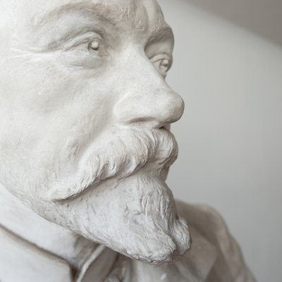 Mid-Century Plaster Bust of a Gentleman-JRP-702493