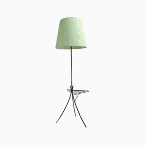 Mid-Century Plissé Floor Lamp with Stand, 1950s-HGJ-578767