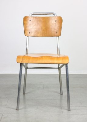 Mid-Century Plywood & Aluminum Desk Chairs, Set of 2-HGJ-1438490