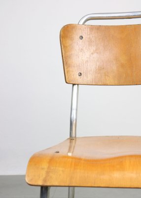 Mid-Century Plywood & Aluminum Desk Chairs, Set of 2-HGJ-1438490