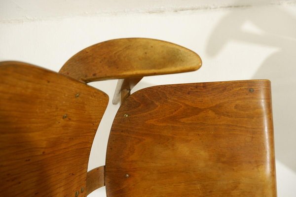 Mid-Century Plywood Beech Chairs, 1950s-JG-1428286