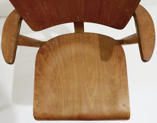 Mid-Century Plywood Beech Chairs, 1950s-JG-1428286