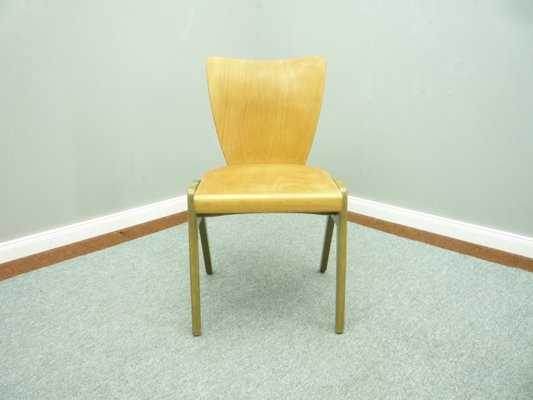 Mid-Century Plywood Dining & Stacking Chairs from Kaderer München, 1950s, Set of 10-UG-1226503