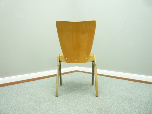 Mid-Century Plywood Dining & Stacking Chairs from Kaderer München, 1950s, Set of 10-UG-1226503