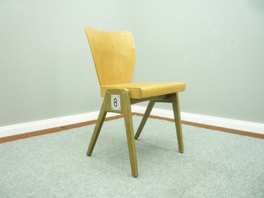 Mid-Century Plywood Dining & Stacking Chairs from Kaderer München, 1950s, Set of 10-UG-1226503