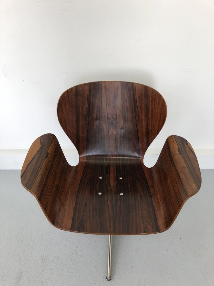 Mid-Century Plywood Focus Chair by A. Belokopytoff for Westnofa