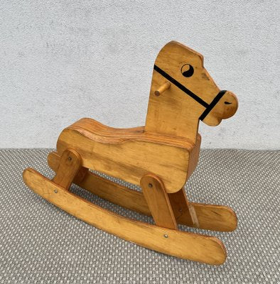 Mid-Century Plywood Rocking Horse, 1960s-WZZ-1780247