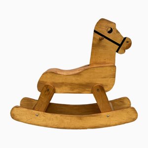 Mid-Century Plywood Rocking Horse, 1960s-WZZ-1780247