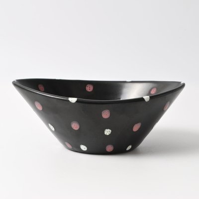 Mid-Century Polka Dot Bowl by Aldo Londi for Bitossi, 1950s-IXK-1788413