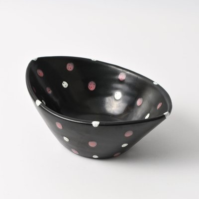 Mid-Century Polka Dot Bowl by Aldo Londi for Bitossi, 1950s-IXK-1788413