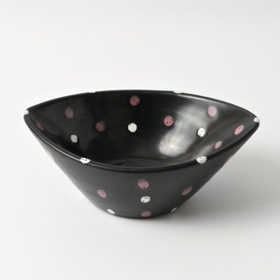 Mid-Century Polka Dot Bowl by Aldo Londi for Bitossi, 1950s-IXK-1788413