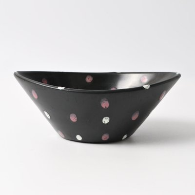 Mid-Century Polka Dot Bowl by Aldo Londi for Bitossi, 1950s-IXK-1788413