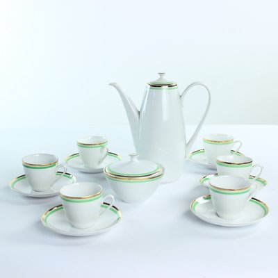 Mid-Century Porcelain Coffee Set, Czechoslovakia, 1954, Set of 14-UL-1186547