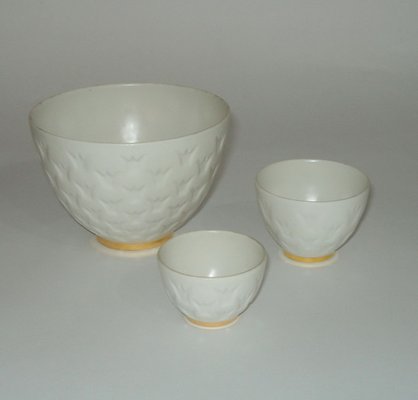 Mid-Century Porcelain Crown Bowls or Candleholders by Gunnar Nylund for Rörstrand, 1970s, Set of 8-YGE-801897