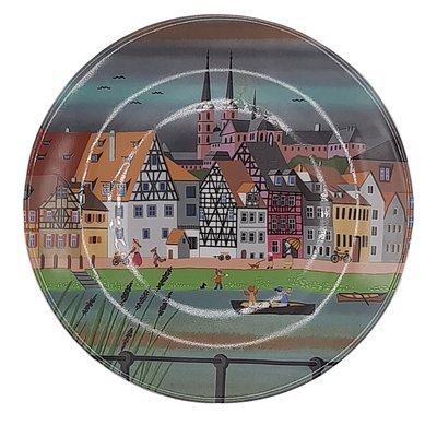 Mid-Century Porcelain Plate by Barbara Fürstenhöfer for Wurzburg Schirnding Bavaria, Set of 2-TCS-1144234