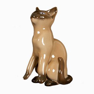 Mid-Century Porcelain Siamese Cat Figurine by Svend Jespersen for Bing & Grondahl-WIX-570908