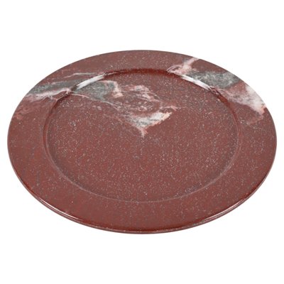 Mid-Century Porphyry Red Marble Decorative Plate, 1950s-JDR-1806618