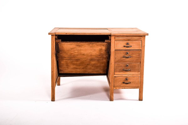 Mid-Century Portuguese Oak Desk from Olaio, 1950s-XWB-1187591