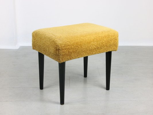 Mid-Century Pouf in Yellow-HGJ-1251317