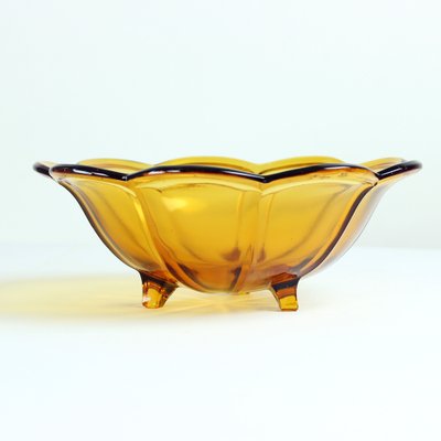 Mid-Century Pressed Glass Bowl by Borske Sklo Union, Czechoslovakia, 1960s-UL-1731532