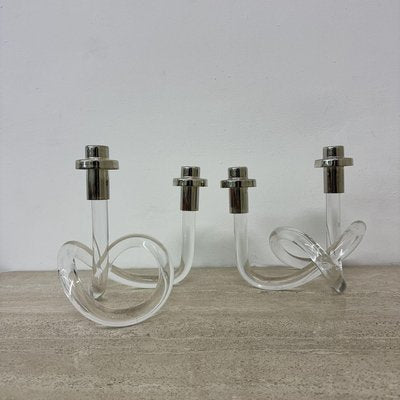 Mid-Century Pretzel Candleholders by Dorothy Thorpe, 1940s, Set of 2-BGP-2018770