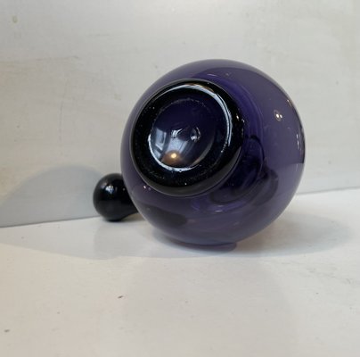 Mid-Century Purple Art Glass Decanter by Jacob E. Bang for Holmegaard, 1950s-LCR-1797582