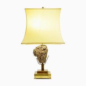 Mid-Century Pyrite Stone Table Lamp, 1950s-JG-1377696