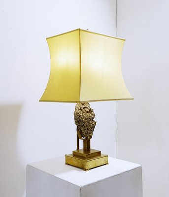 Mid-Century Pyrite Stone Table Lamp-NYF-2018926