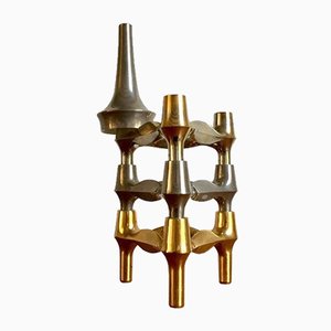 Mid-Century Quist Brass Candleholders, Set of 4-WSA-831273