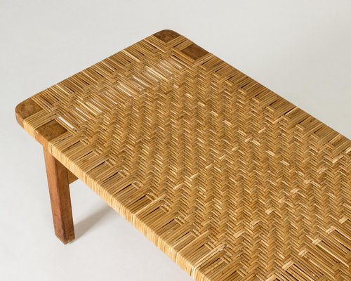 Mid-Century Rattan Bench by Børge Mogensen from Fredericia, 1960s-NL-1702993