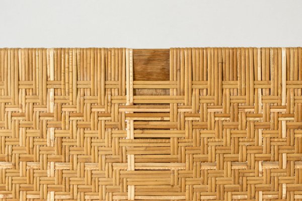 Mid-Century Rattan Bench by Børge Mogensen from Fredericia, 1960s-NL-1702993