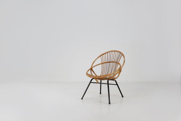 Mid-Century Rattan Children's Chair-YSY-1316482