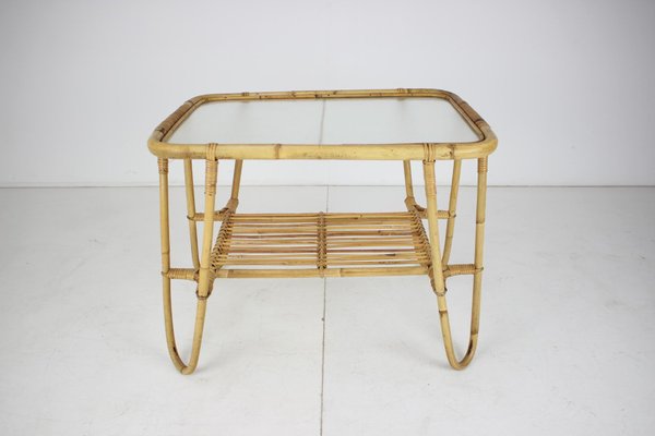 Mid-Century Rattan Coffee Table, 1960s-TZ-997107