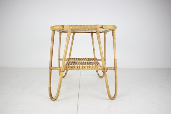 Mid-Century Rattan Coffee Table, 1960s-TZ-997107