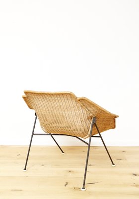 Mid-Century Rattan Lounge Chair, 1960s-XE-1764441