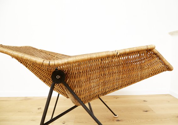 Mid-Century Rattan Lounge Chair, 1960s-XE-1764441