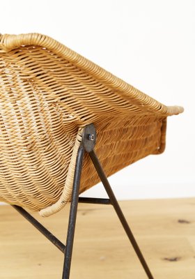 Mid-Century Rattan Lounge Chair, 1960s-XE-1764441