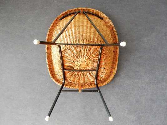 Mid-Century Rattan Lounge Chair in the Style of Dirk van Sliedregt for Rohé Noordwolde, 1960s-NV-780418