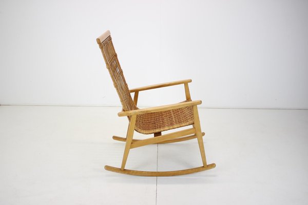 Mid-Century Rattan Rocking Chairs, 1960s-TZ-1082031