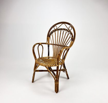 Mid-Century Rattan Side Chair, 1960s-RMX-1178212