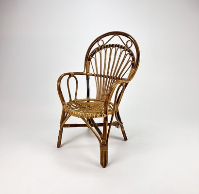 Mid-Century Rattan Side Chair, 1960s-RMX-1178212