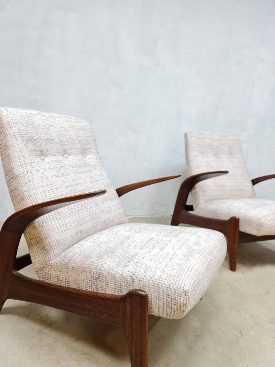 Mid-Century Recliner Lounge Chairs from Gimson & Slater, Set of 2