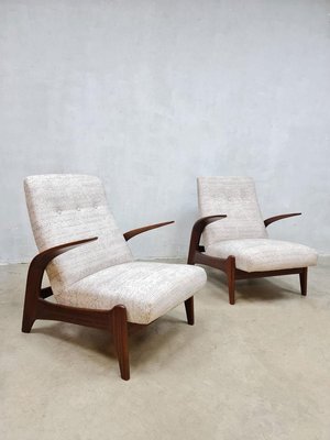 Mid-Century Recliner Lounge Chairs from Gimson & Slater, Set of 2-BW-1158582