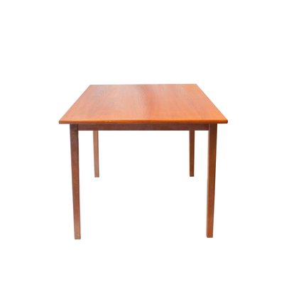 Mid-Century Rectangular Teak Wood Swedish Dining Table, 1960s-UZ-862795