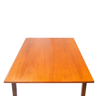 Mid-Century Rectangular Teak Wood Swedish Dining Table, 1960s-UZ-862795