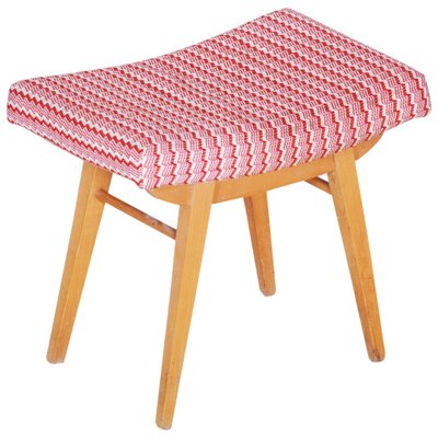 Mid-Century Red and White Stool, 1960s-WHY-731037