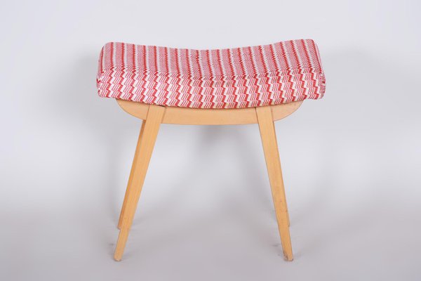 Mid-Century Red and White Stool, 1960s-WHY-731037